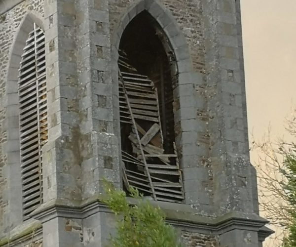 L’église victime de la tempête Gérard…