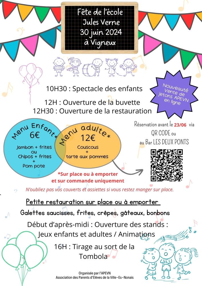 APEVN: Fête de l’école Jules Verne