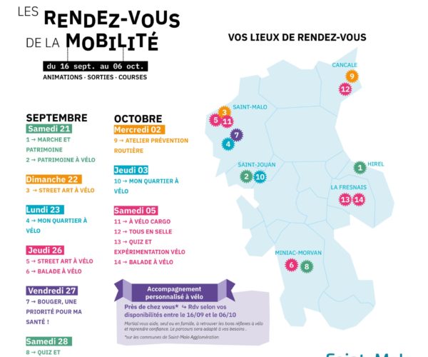 Saint malo Agglomération : les rendez vous de la Mobilité