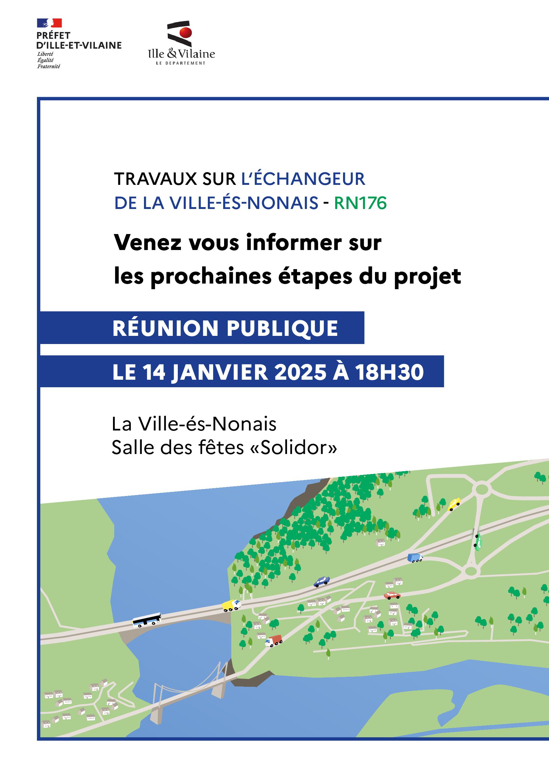 Travaux sur l’échangeur de La Ville-ès-Nonais