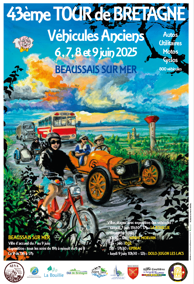 Tour de Bretagne de véhicules anciens