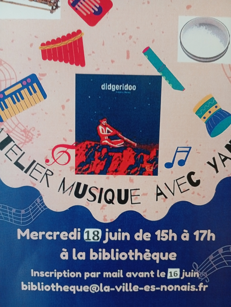 Bibliothèque : atelier d’éveil musical