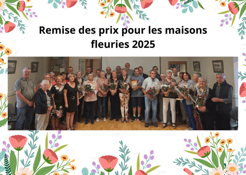 Remise des prix des maisons fleuries