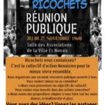 Les Ricochets : réunion publique