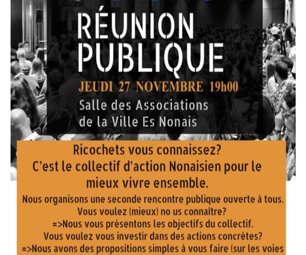 Les Ricochets : réunion publique
