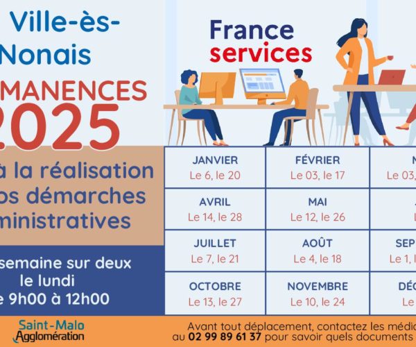 Nouvelles dates permanences FRANCE SERVICE