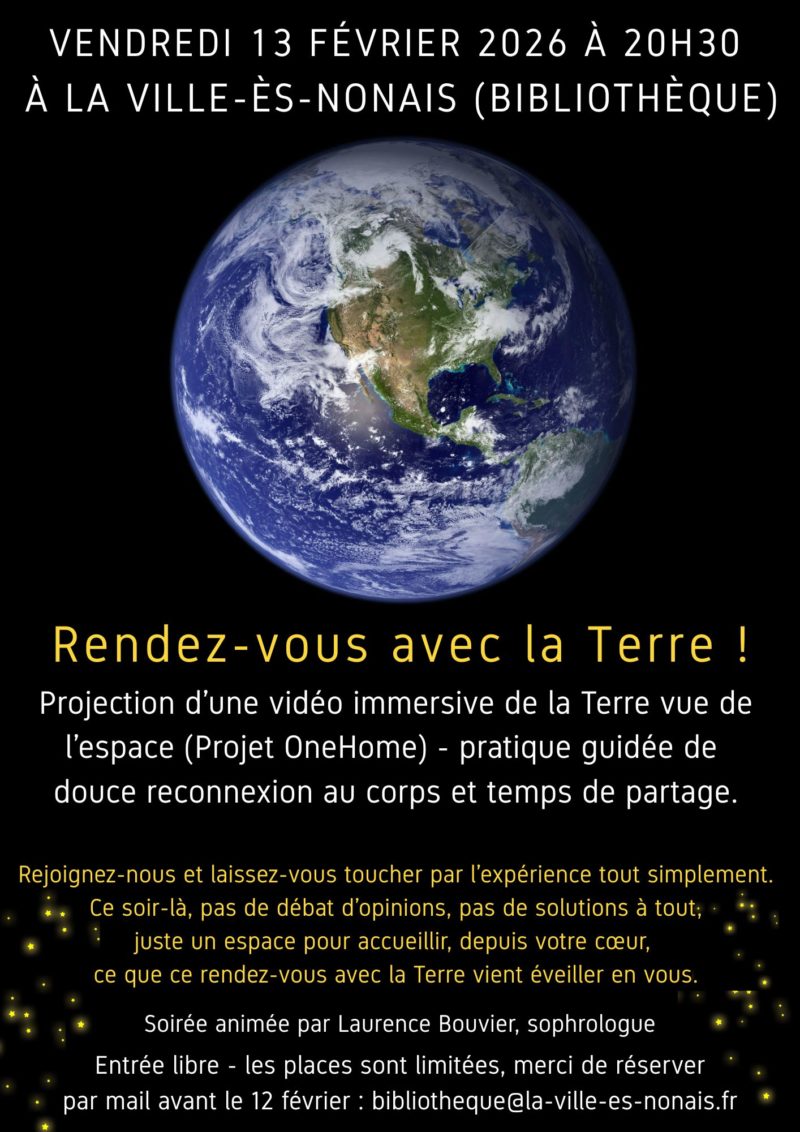 Bibliothèque :  RDV avec la Terre!