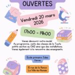 Ecole Jules Verne: portes ouvertes le 20 mars 2026