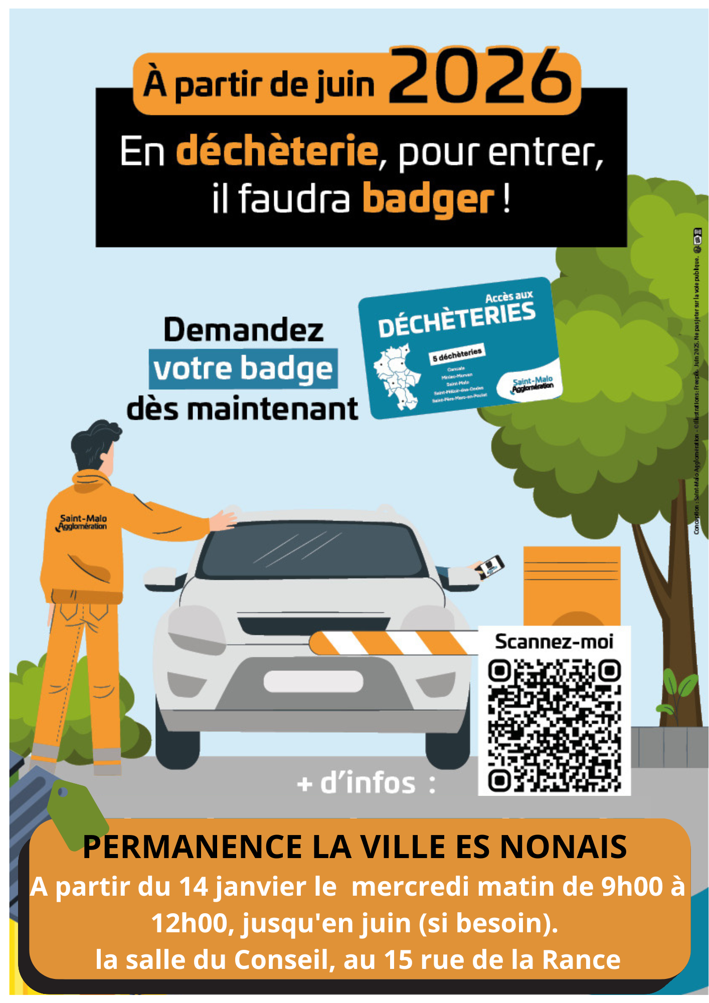 Accès en déchèterie modifiés à partir de juin 2026 pour entrer il faudra badger !