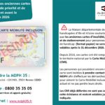 Le département MDPH : anciennes cartes d’invalidité, de priorité et de stationnement (ancien format cartonné) ne seront plus valables après le 31 décembre 2026.