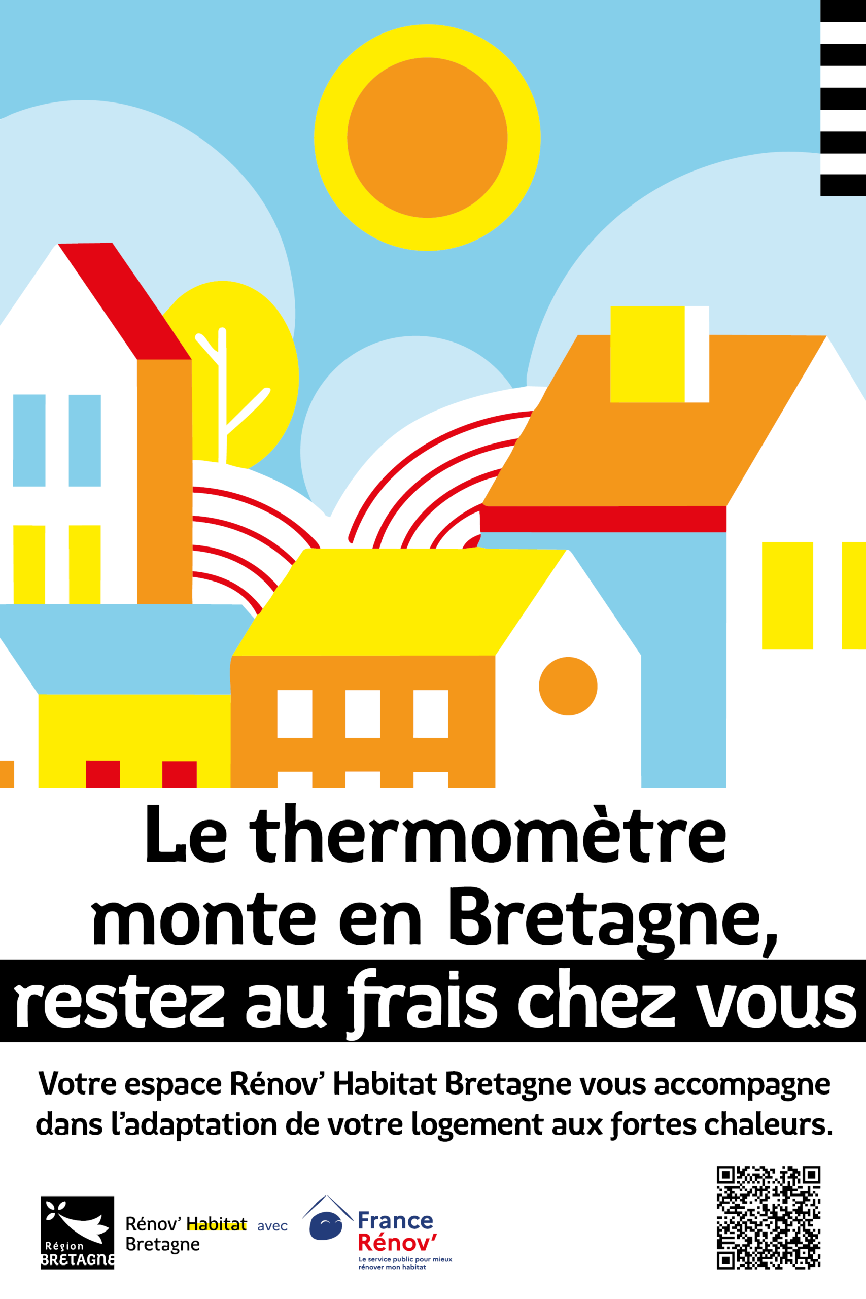 Pays de St Malo : campagne en 4 épisodes sur les bons réflexes à adopter pour garder son logement au frais en période de fortes chaleurs.
