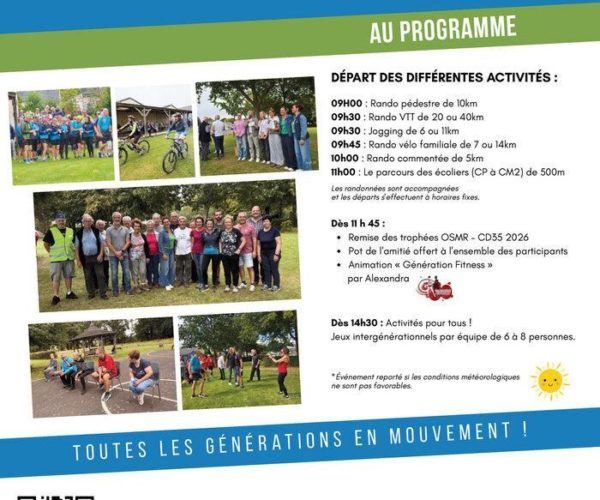 OSMR : Journée sport en famille