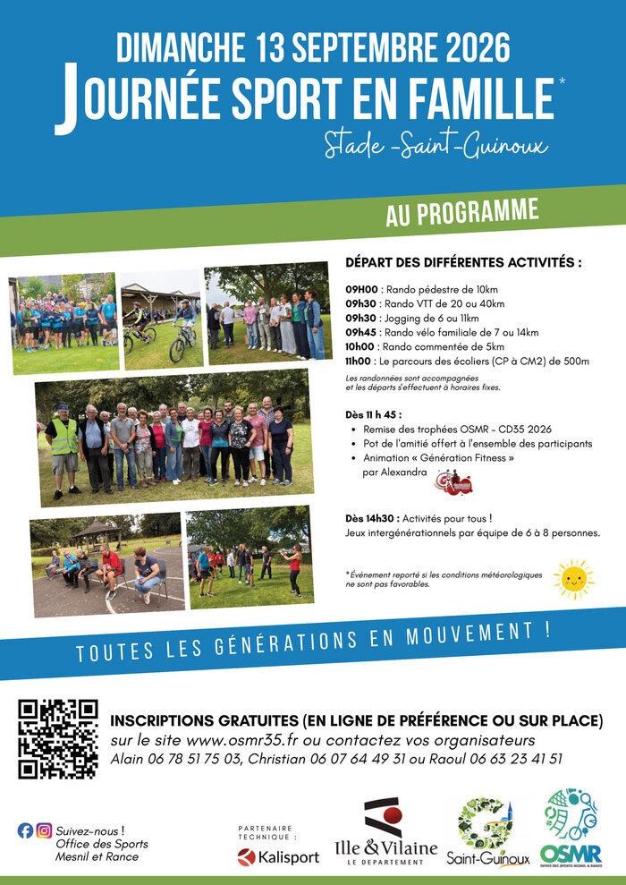 OSMR : Journée sport en famille