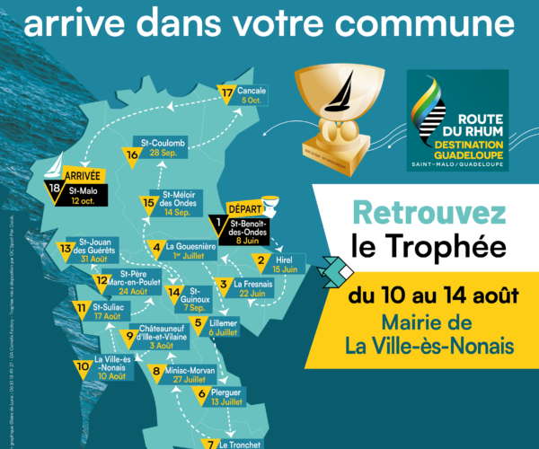 Route du Rhum : le trophée arrive dans notre commune