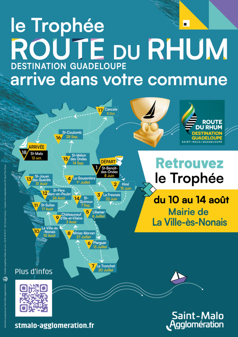 Route du Rhum : le trophée arrive dans notre commune