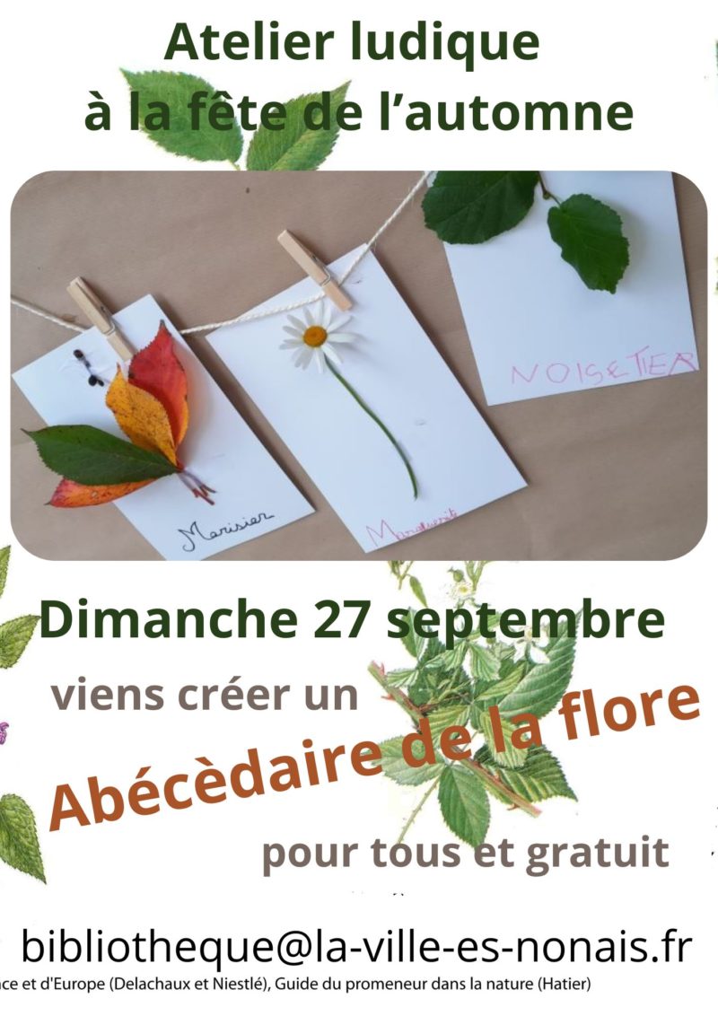 Bibliothèque : atelier sur la flore du parc Solidor