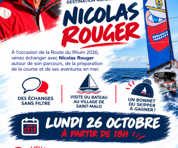 Rencontre et dédicaces avec le skipper Nicolas Rouger