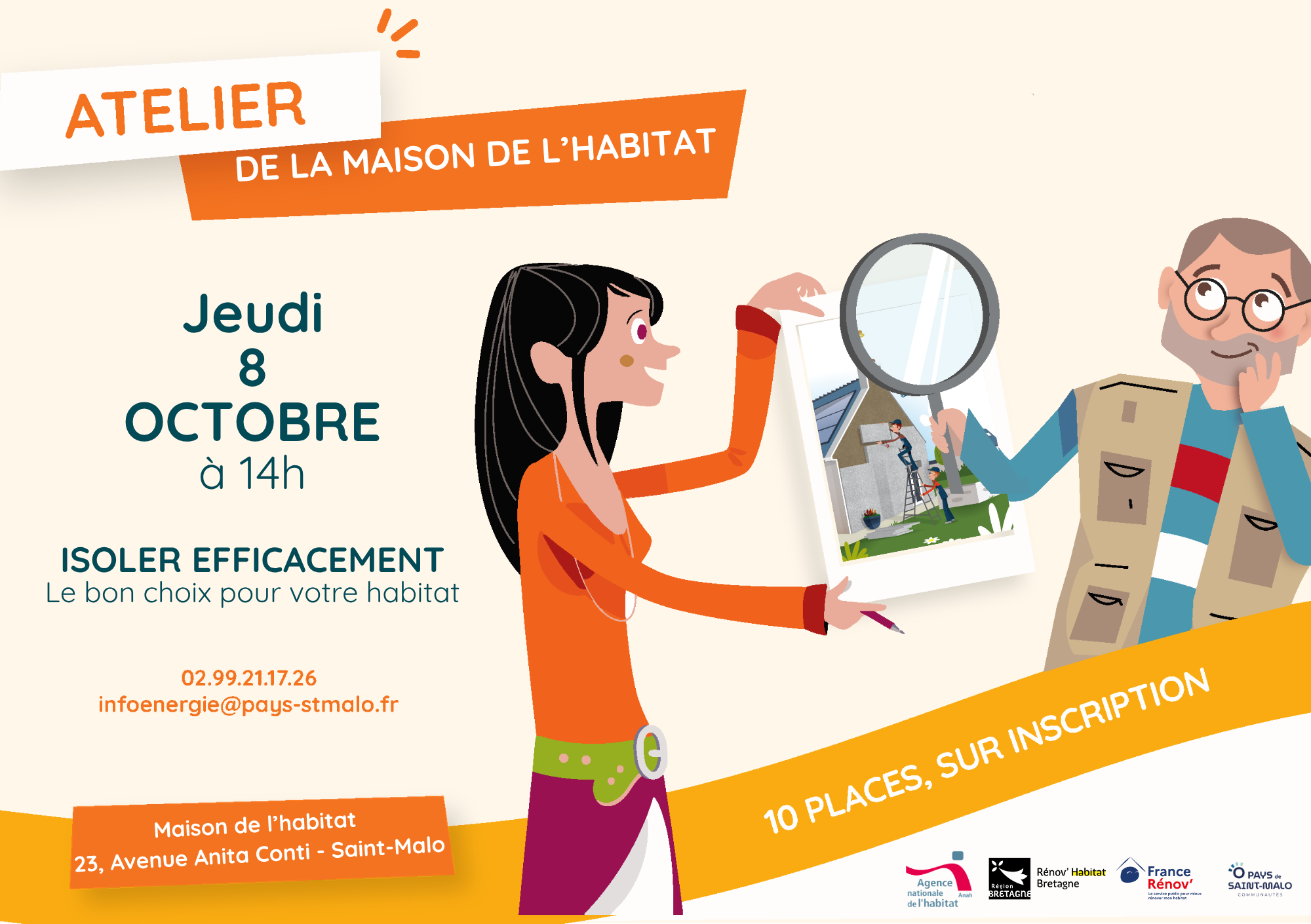 Pays de St Malo: atelier « Isoler efficacement : le bon choix pour votre habitat »